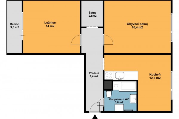 PRODEJ BYTU 2+1 V OSOBNÍM VLASTNICTVÍ – SOBOTÍN, OKR.  ŠUMPERK