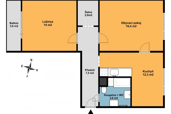 PRODEJ BYTU 2+1 V OSOBNÍM VLASTNICTVÍ – SOBOTÍN, OKR.  ŠUMPERK